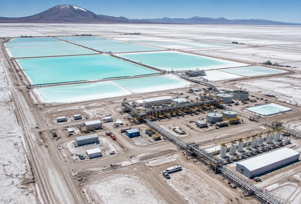 Lithium brine operation at a mineral project